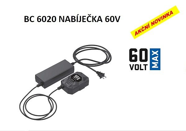 Cub Cadet BC6020  MAX nabíjačka 60V